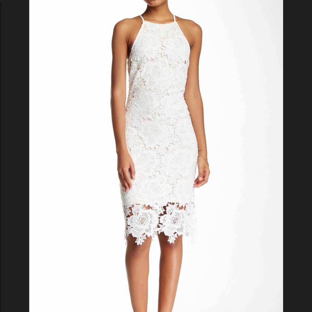 Rose lace dress. Brand new. Very elegant & sexy.
